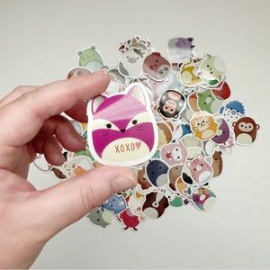 Set of 5 Squishmallow themed stickers
